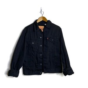 LEVI’S Black Jean Jacket MEDIUM